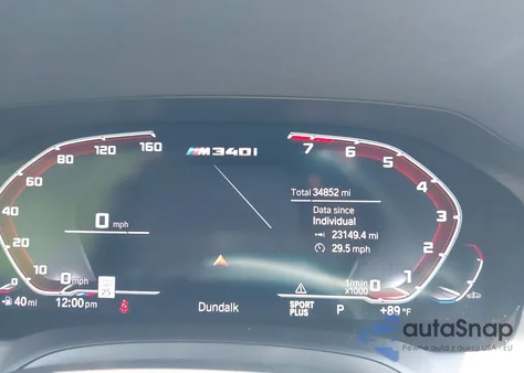 2022 BMW 3 Series M340I xDrive from USA, damaged, VIN 3MW5U9J08N8C39805